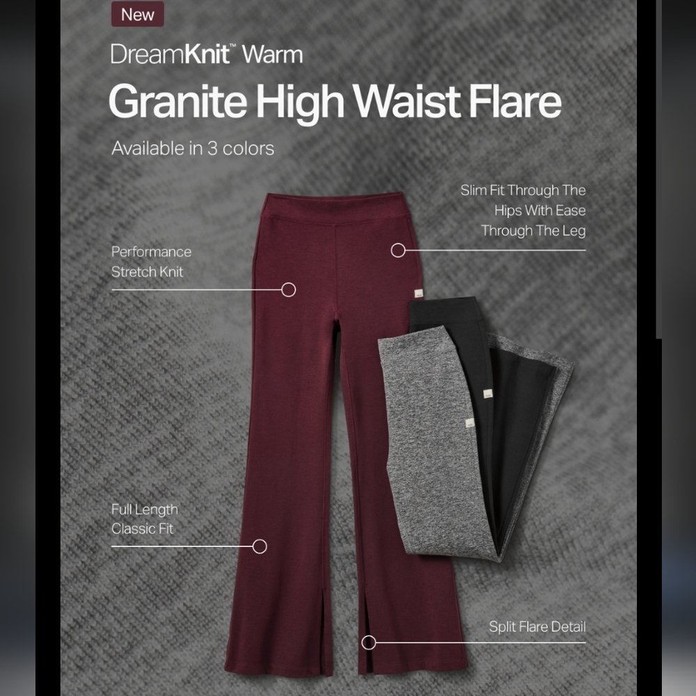 Vuori Granite High Waist Flare Legging - Picture 3 of 6